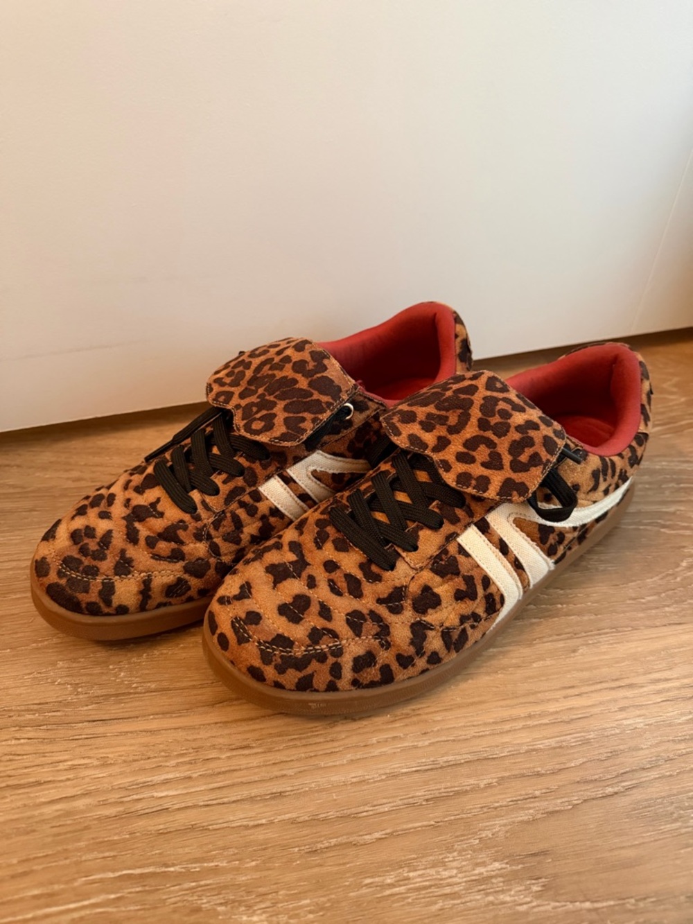 Steve Madden Leopard Print Sneakers - Brown & Black